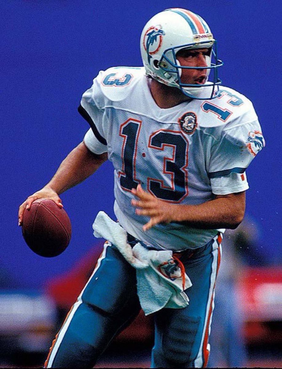 Super70sSports's tweet photo. I heard a guy say Dan Marino wouldn’t pass for 6000 yards in today’s NFL. I agree. He’d go for at least 7000. https://t.co/H6psyLkBeB