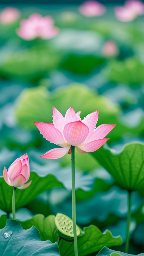GwinpingGu79076's tweet photo. The lotus thrives, hides, and stands firm—every moment here is for you, my only one. https://t.co/vtFzSUFqx6
