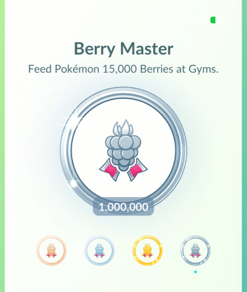 DooieRuns's tweet photo. Hit the big million today.  8 years of grinding this one out.  #pokemongo #berrymaster https://t.co/CKvlwC5ukq