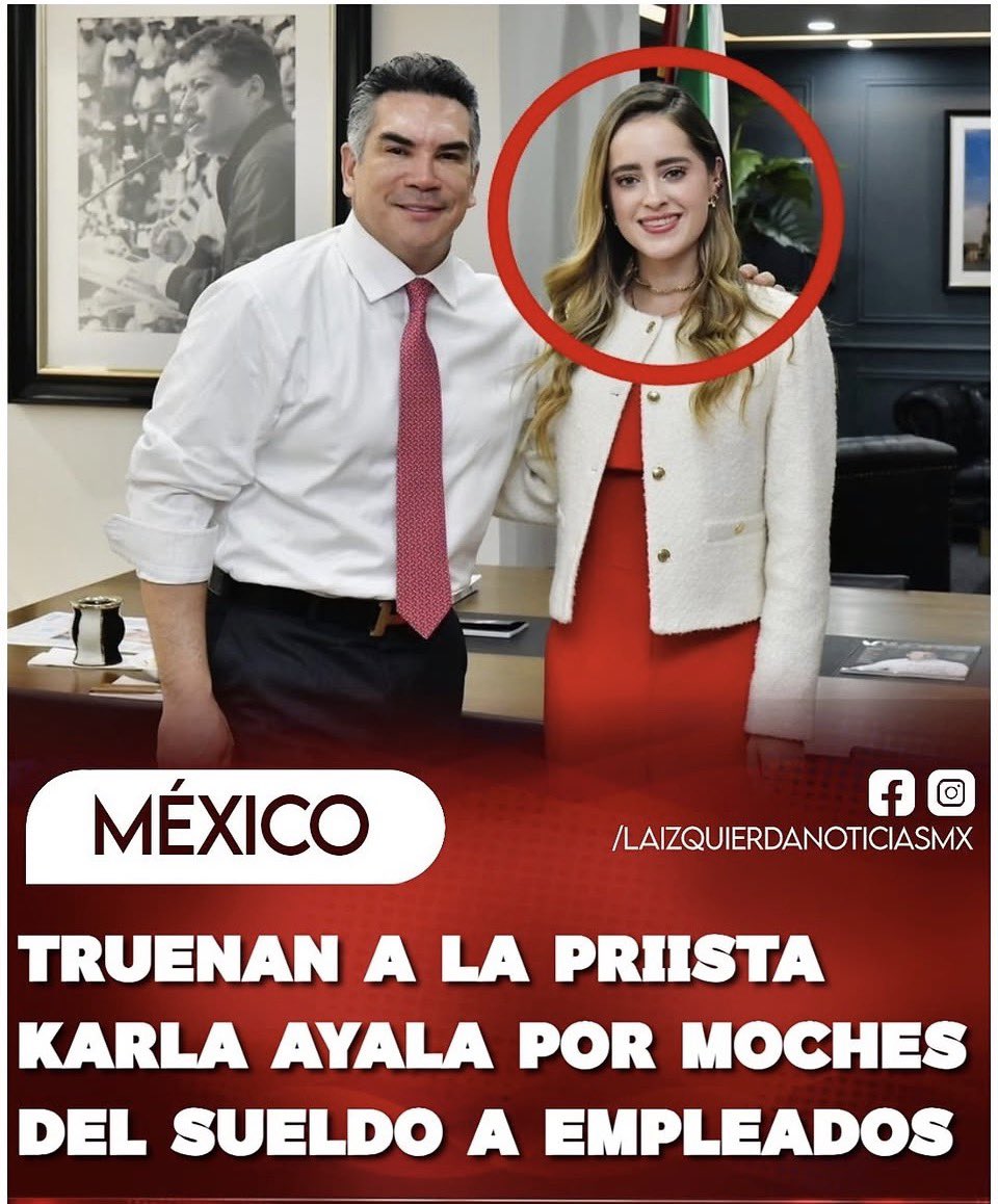 RiosAnaMa's tweet photo. ¡CORRUPCIÓN BESTIAL!
La priista Karla Ayala tendrá que sentarse ante una jueza el 29 de septiembre por un presunto abuso de autoridad. El caso nació tras la denuncia de una excolaboradora, quien la acusó de exigirle 13 mil pesos mensuales para conservar su chamba.
Ahora la exdiputada tendrá que dar la cara ante la justicia. Del PRI para el pueblo... puro descontón al sueldo.