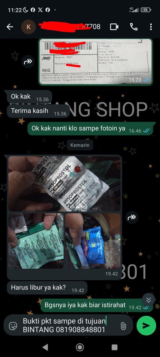 Dsaramilen's tweet photo. Testi atau minta foto obat via wa ya

Jgn tergiur harga murah apa lgi menawarkan COD. ❌
Obat terlambat datang bulan #cytotec 
Obat telat haid ori misoprostol.
Di jamin ampuh.
https://t.co/4vjgB5ekhR
Penggugur kandungan

#Misoprostol #availsolo #surabaya 
#garis2 #hamil #makasar https://t.co/rB35nJhRAZ