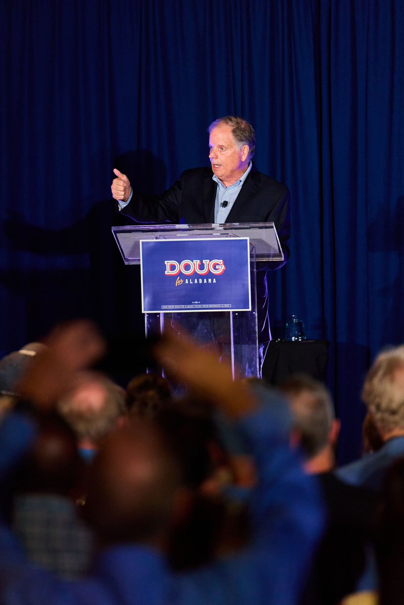 DougJones's tweet photo. Mobile, last night was amazing! Thank you to everybody who came out to kick off our Rally for Alabama tour, and to my good friend @jasonisbell for bringing the house down.

We’ve got 40 days to go, and we’re going to spend every one of them taking this campaign to folks in every corner of Alabama. With your help, we’re going to win this thing on November 3!                            

Stay tuned for our next stop on the tour!