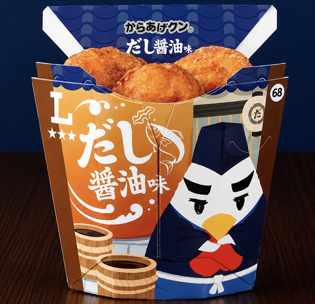 gourmetroad5's tweet photo. ９月２９日(火)よりローソンから、醤油、かつお節の旨味が効いた「からあげクン　だし醤油味」が新発売されます✨
https://t.co/8IWf8wSjB8 https://t.co/2jT4wXC6Jl
