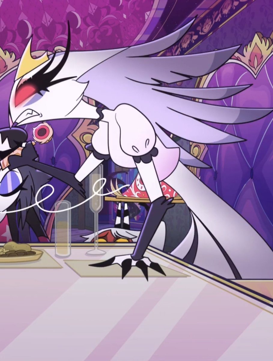 TohryuS's tweet photo. El Imp de Stolas que lo ha vivido todo 🥲

-Recibio una paliza de Stella
-Escucho la confesión de Stella para matar a Stolas 
-Escucho todo el drama de Stolas mientras cantaba 
-Y ahora tiene que aguantar a 2 narcisistas que no paran de reír https://t.co/bFUrwqlNQu