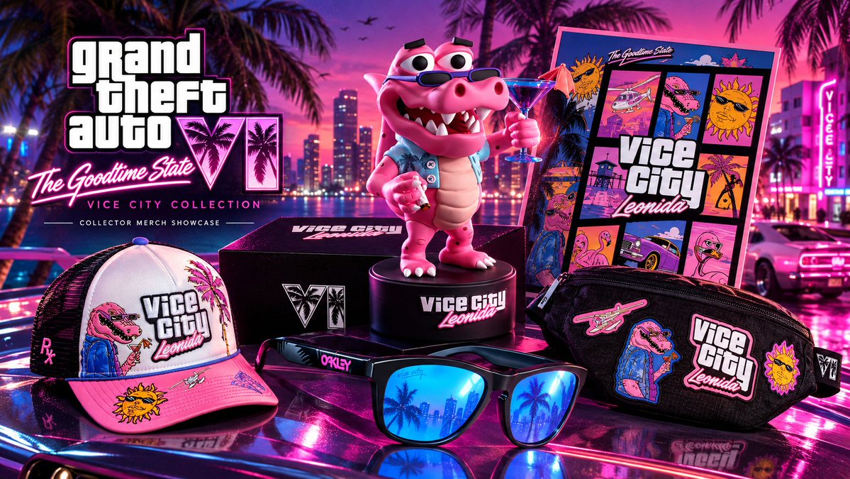 PXology's tweet photo. GTA VI çıkmadan fanları için özel ürünler tanıtıldı.
#GrandThefTAuto #GTA #GTA6 #GTAVI #GTA #GoodTimeState #GTAVIGoodTimeState https://t.co/e9VTADEHtL