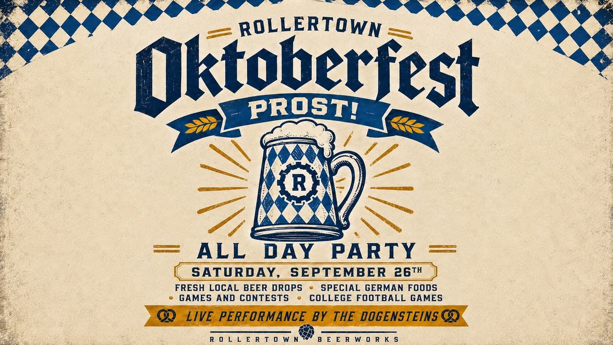 thedogensteins's tweet photo. This weekend!

Mckinney Oktoberfest VIP Friday 8p, Sunday noon
Community Oktoberfest Saturday 2pm
ROLLERTOWN Oktoberfest 730

Prost! https://t.co/l7e0GjacGN