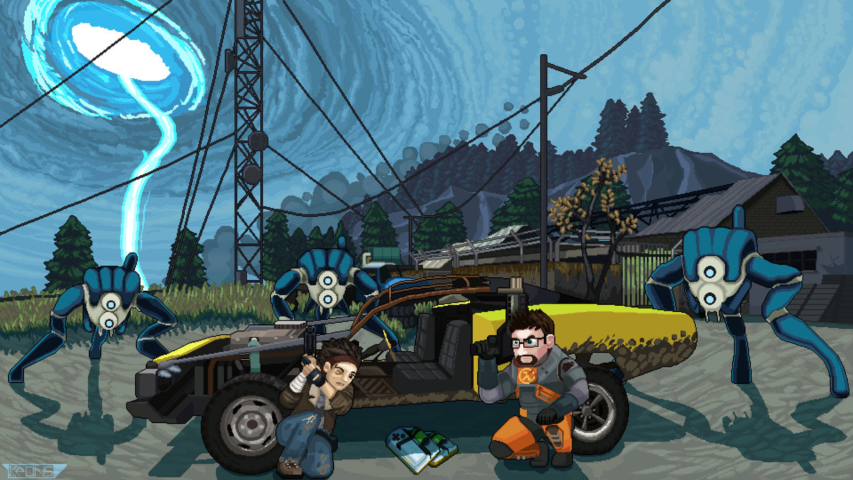 PixelTvT_T's tweet photo. @agusshzn ese soundtrack me gusto tanto que le hice un pixel art, pero si tuviera que elegir uno del episode two seria "Abandoned in place" https://t.co/X7zPleZXkV