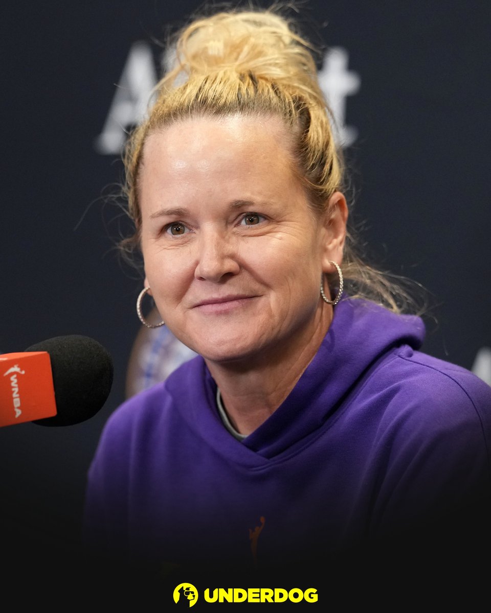 UnderdogWNBA's tweet photo. Lynne Roberts when asked if she's done enough to return as the Sparks' head coach next season:

"Yeah. I think I have." https://t.co/qZ0GTLDJpk