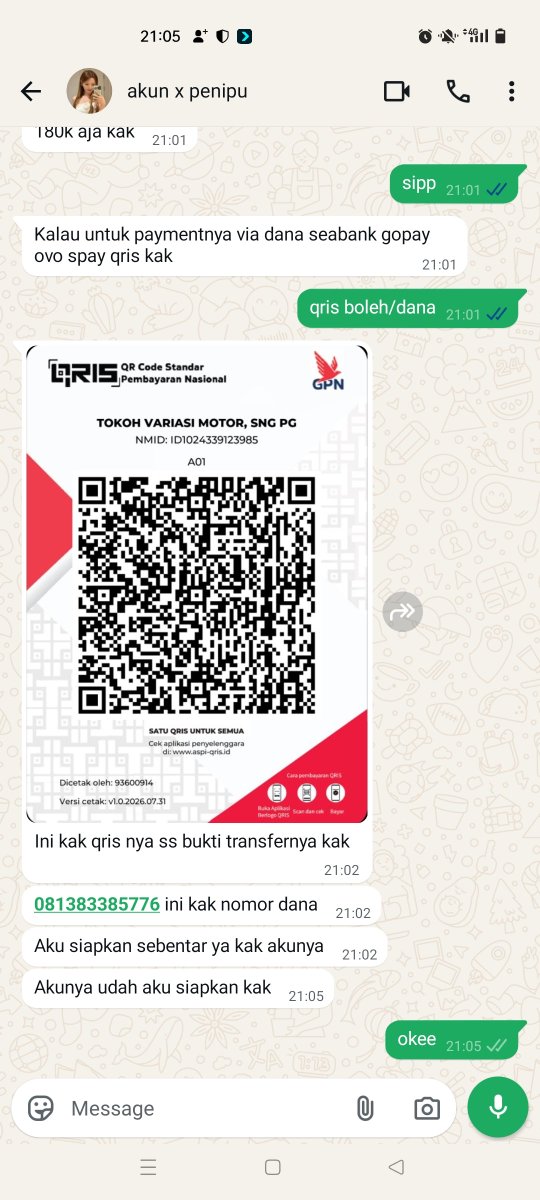 pehrmata's tweet photo. penipu gini enak kalo di kerjain balik. udh berapa customer yg lo tipu goblok

081383385776  dana atas nama DARLIUS
AKUN X GANTI2 BE AWARE PLEASE #zonauangㅤ https://t.co/YgHcPu6CAI