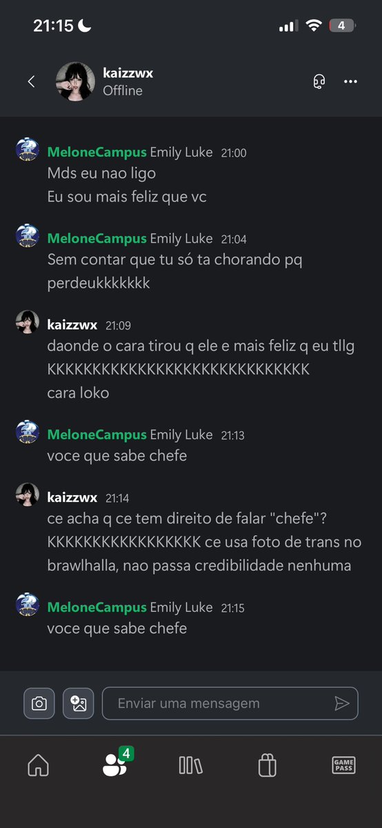 despicableSeed's tweet photo. é impressionante o fato da pessoa perder e se dar o trabalho de vir no meu pv pra tentar me ofender por causa de uma bandeira na foto do joguinho online https://t.co/OitI3WXdVU