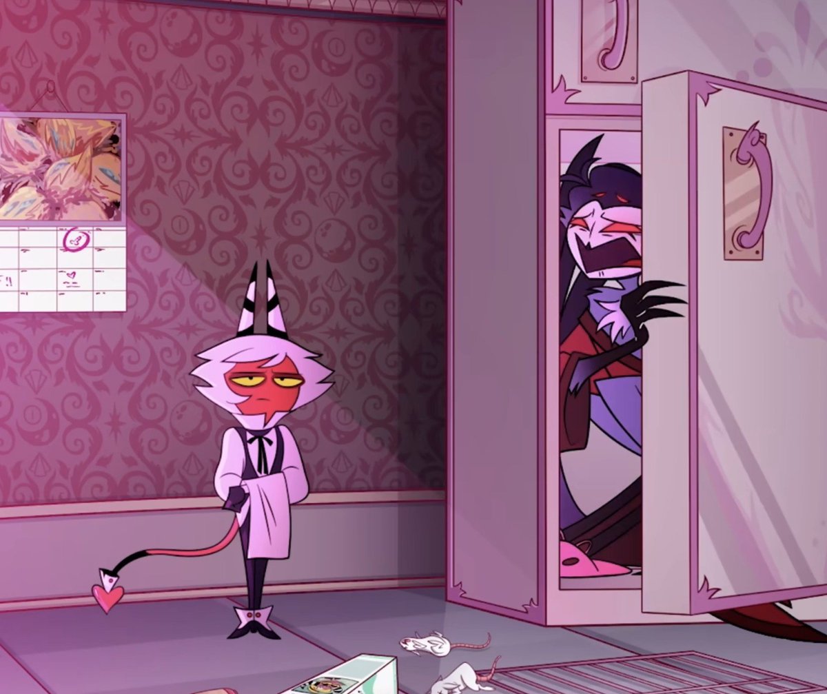 TohryuS's tweet photo. El Imp de Stolas que lo ha vivido todo 🥲

-Recibio una paliza de Stella
-Escucho la confesión de Stella para matar a Stolas 
-Escucho todo el drama de Stolas mientras cantaba 
-Y ahora tiene que aguantar a 2 narcisistas que no paran de reír https://t.co/bFUrwqlNQu