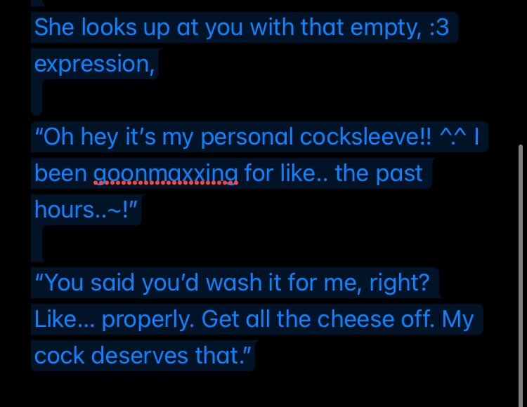 freshmeat29's tweet photo. ========

Veeronica is too lazy to provide for her hygiene. She would rather lay in bed and look at ig reels all day! Which is why she has [READER] to do it. <3

========

#nsfwrp #forsaken https://t.co/a7x1oTosMk