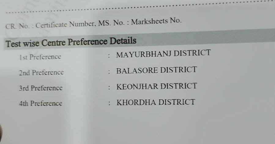 PratyushGrace's tweet photo. "I don't understand the algorithm behind the center they allocated versus the preferences we submitted. On top of that, the rain and wind are showing no signs of stopping &amp;our OSSC board is sleeping peacefully. @ossc_com @abhayips86 @CMO_Odisha @BJP4India @BJP4Odisha @bjd_odisha https://t.co/gTngsUQKgh