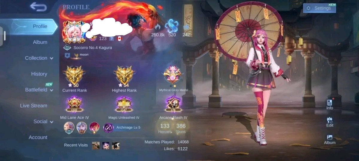mikarusan6's tweet photo. for sell akun spek mage
monsep all kos free ce, ex glory 54
— kagura full skin ( - btc ), vexana aspirant, pace zuxhin, floryn claude sanrio, prime granger claude
skin collection, emotes, recall check comments 
— akun pemakaian pribadi 🪷

#akunml #wts #zonauang https://t.co/EpRz50dQot