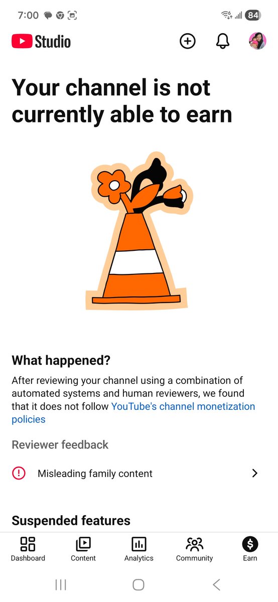 AC15912733's tweet photo. Youtube has demonetized me about a month ago. This channel was something that I worked very hard on for over 5  years.

 I would record and edit deep into the night while during the day I would work several part time jobs to keep paying my bills. This was a very hard challenge but I saw strong potential in myself and youtube as a partner. 

 Finally after many years of steady youtube income, I took the jump and started becoming a full time creator. I was able to do something that I loved doing so much and worked for so hard.

Over 68 million views
141 000 subscribers 
Over 5 years of hard work
Almost 500 videos.

 Then one day out of the blue on Aug 19th, 2026 my channel got demonetized for a term I have never heard before.  "MISLEADING Family content that contains sexual content and violence"

 If you have watched my channel,  you would know that all my parenting parody skits are marked for 13 years and above and 100 percent DO NOT have any sexual content. I take that very seriously. I don't have any copyright claims or community strikes. I followed the policies strictly and respected them.

 I contacted youtube many times and asked them to look into this. Everytime I would receive the same automated message reply with no info of what really happened and what videos caused it. I have worked so hard on this channel and within one night everything was taken from me as a creator and as a person. 

Imagine if someone fired you, kept your last months earnings, and just gave as a reason "You are a misleading employee but we can't give you an exact example of what you did. I know we never wrote you up or warned you about this but you are fired as of today, so goodbye"

My livelihood depends on this and I ask you to please have a human reviewer look at my channel again. @TeamYouTube @nealmohan @YouTube