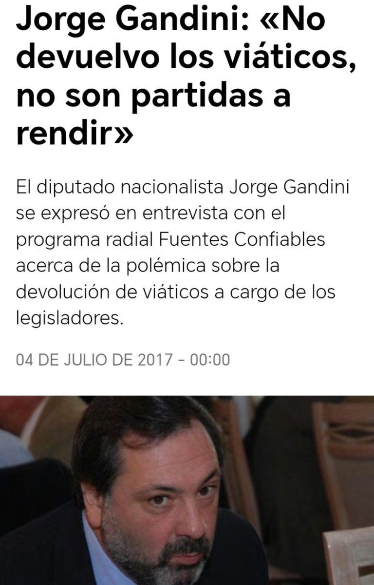 GBica1987's tweet photo. Karma. 

Jorge Gandini históricamente ha sido reacio a cualquier tipo de control político, y referente argumentando contra todas las iniciativas de control del financiamiento de partidos políticos. 

El guionista de dios quiso que este caso lo salpicara justo a él. https://t.co/b3P6coJEIn