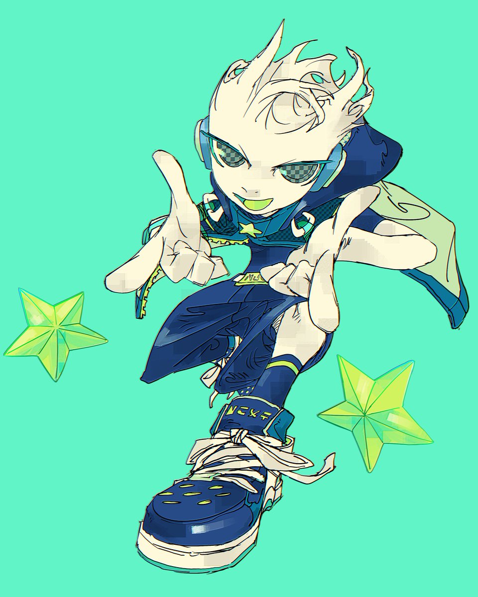 Spinez_Art's tweet photo. Repost but with the cyan background cause it look better https://t.co/4F1clTupLN