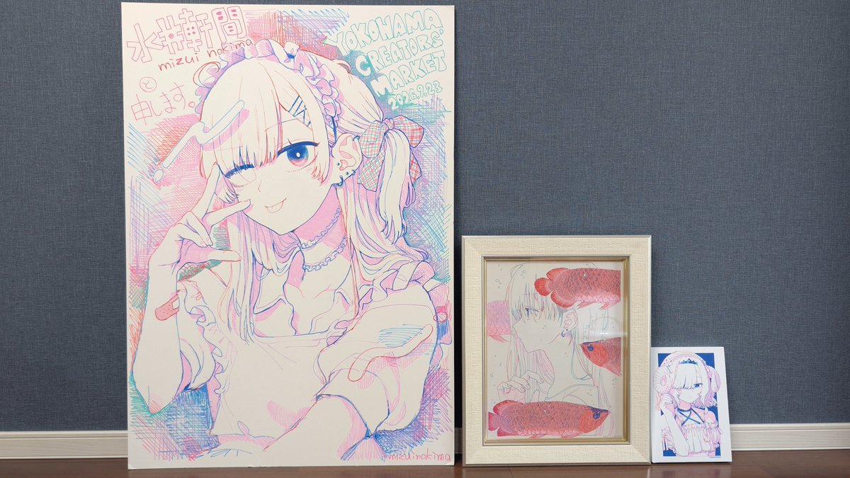 rmegn's tweet photo. 私の所持する過去最大サイズの原画を置き去りにしている https://t.co/1NkBD2lnqR