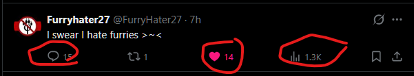 FurryHater27's tweet photo. guys this it my first post and im going famous baby lets gooooo

also im not a furry please stop saying i am i hate furries https://t.co/n1nL5hEAsx