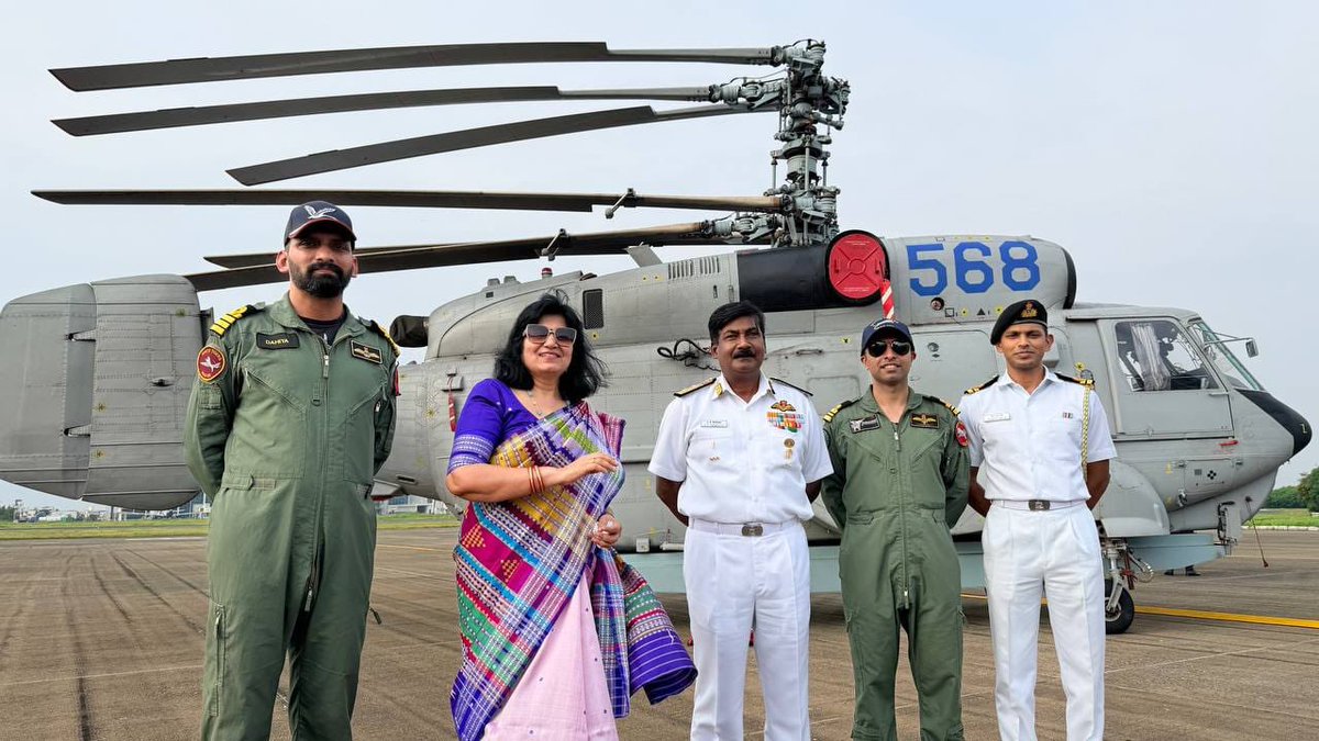 AprajitaSarangi's tweet photo. All in a Day- Yesterday ..

Along with my esteemed colleagues of PUBLIC ACCOUNTS COMMITTEE of the Parliament, I had the privilege of visiting INS Hansa, the Naval Establishment, at Goa .

We met officials from the Ministry of Defence and the Naval Establishment. In presence of C & AG officers, we discussed various audit related issues pertaining to the Naval Establishment. I spoke on the need for proper planning and monitoring of all infrastructure works.

Also, we had the pleasure of seeing the operation of P81 Aircraft & the MIG 29 K Aircrafts.

Besides, we went to INS Mormagao and onboard this indigenously made ship, we tried to understand the functioning of its various aspects.

Indian Naval Officers, with whom we interacted, impressed us with their high level of work ethics,the spirit of dedication for the nation and their tremendous ability to work in tough conditions.

I salute the 🇮🇳 Indian Navy. 
Proud of it.

It was a great learning experience for me- yesterday.

@PMOIndia 
@rajnathsingh 
@kcvenugopalmp