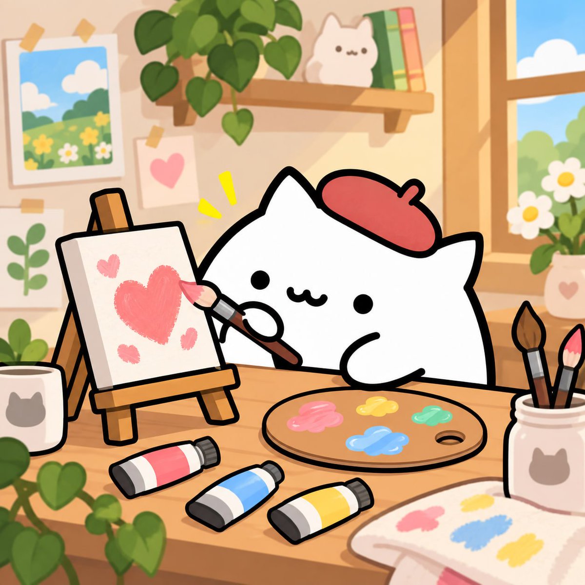 BongoCatOnGo's tweet photo. Bongo the artist https://t.co/5Uh6Z7gcOK