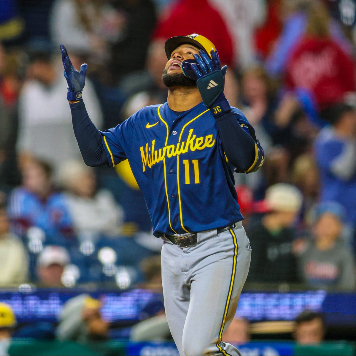 Brewers's tweet photo. 100 wins down, but our work’s just beginning https://t.co/D8BJfSOkJF