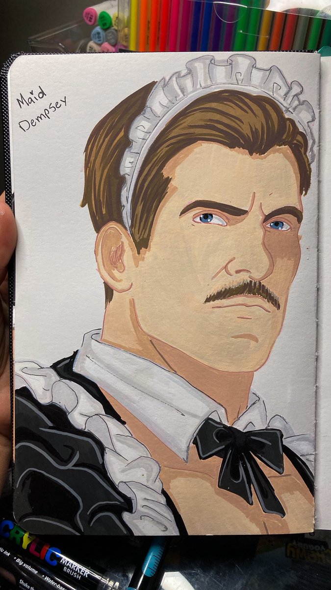 Bridoesstuff1's tweet photo. Maid Dempsey - Sorry y’all this is my first Dempsey ever ik he looks chopped forgive meeee #art #richtofen #dempsey #callofdutyzombies #callofdutyblackops https://t.co/zxg5KcoqMc