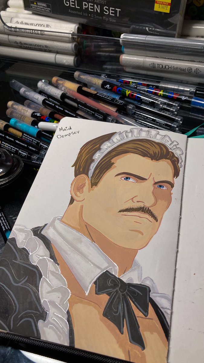 Bridoesstuff1's tweet photo. Maid Dempsey - Sorry y’all this is my first Dempsey ever ik he looks chopped forgive meeee #art #richtofen #dempsey #callofdutyzombies #callofdutyblackops https://t.co/zxg5KcoqMc
