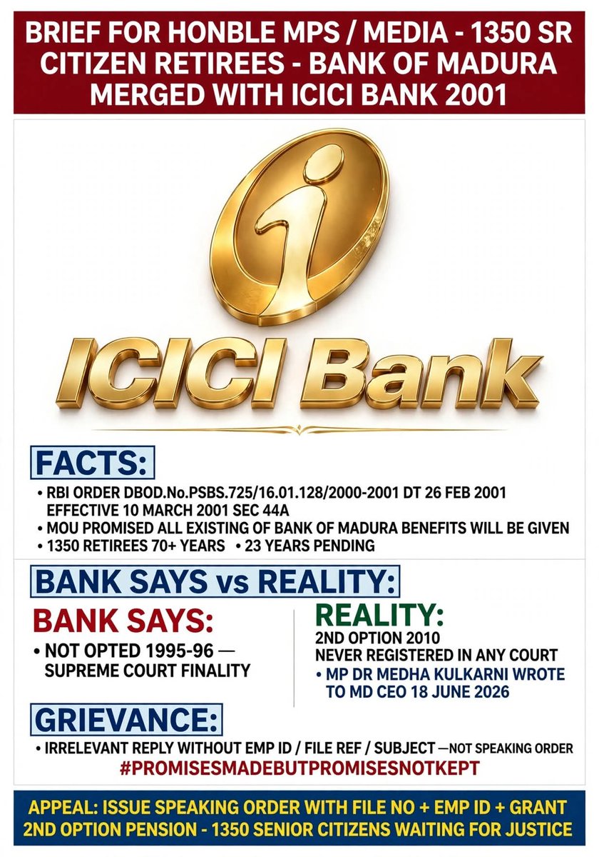 BandanaMrs's tweet photo. #PromisesMadeButPromisesNotKept by #ICICIBank !! Why? https://t.co/8l7Pim4MD9