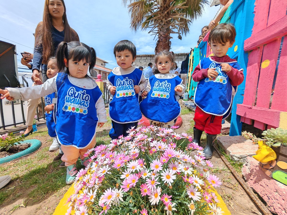PatronatoSJ's tweet photo. 🌱 #QuitoTeCuida | Hoy entregamos, junto al @FondoAmbientalQ y @humana_ecuador , el tercer Huertito Sensorial en el #QuitoWawas Puengasí 1. Este proyecto, ganador de la XV Convocatoria de Fondos Concursables, acerca la naturaleza a la primera infancia con espacios y experiencias para descubrir y aprender en contacto con el ambiente. 💚

#QuitoRenace