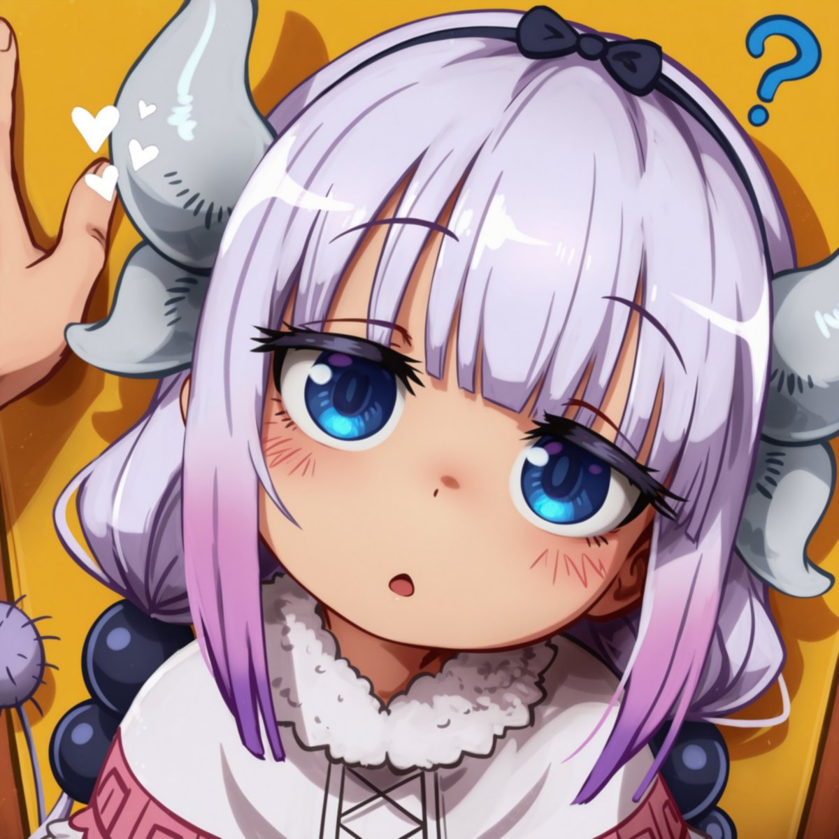 Natekii2's tweet photo. Kanna is a little confused https://t.co/ijw9yS1uHj