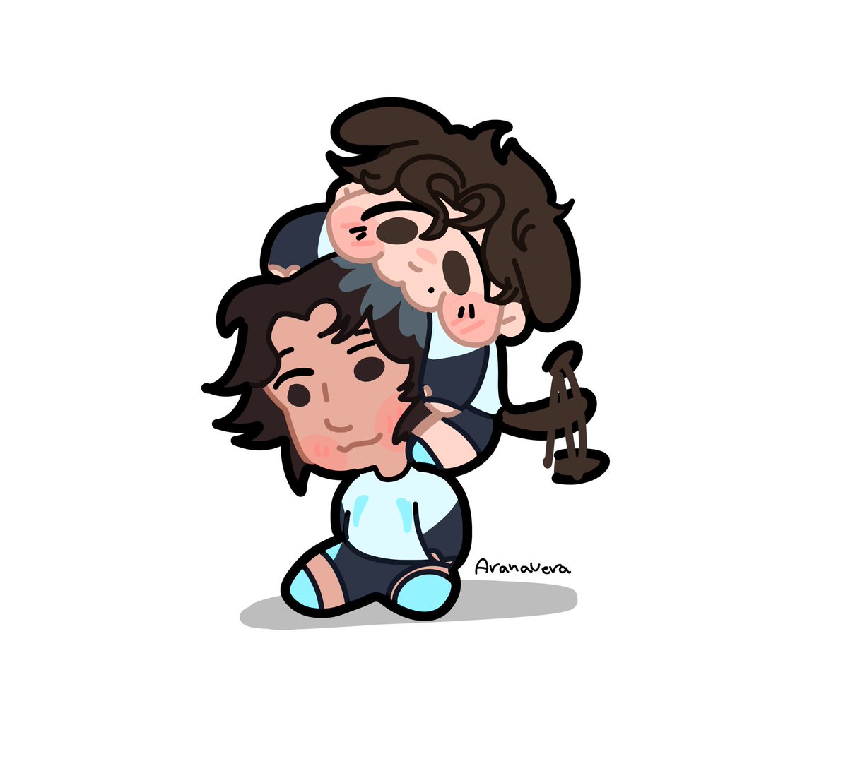 Aranavera_'s tweet photo. Giuliano with Puppy Julian because I can https://t.co/usVuMpk67H
