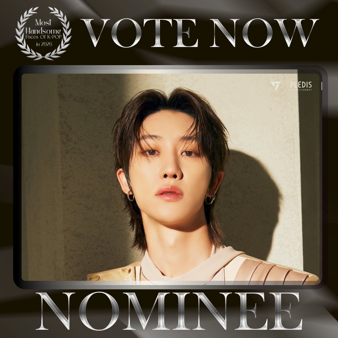 TOP100KPOP's tweet photo. THE8 (SEVENTEEN) is nominated for Most Handsome Faces of K-POP in 2026.

👉 VOTE: https://t.co/KQkXdYYxhj https://t.co/AGqs3UaqOq