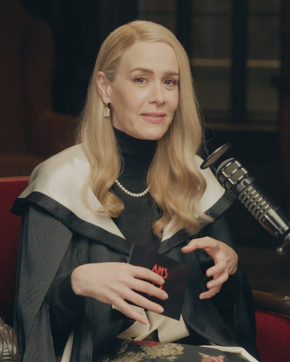 AHS 13 official podcast Sarah Paulson Paul Anthony Kelly Hulu companion series