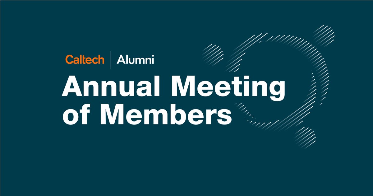 caltechalumni's tweet photo. Thank you to everyone who joined the Annual Meeting of Members event this evening. We appreciate you taking the time to learn about the work of the CAA over the past year and what's to come.  To review the 2026 agenda and presentation, please visit: https://t.co/0bDEruk95a https://t.co/wmfG2I6PER
