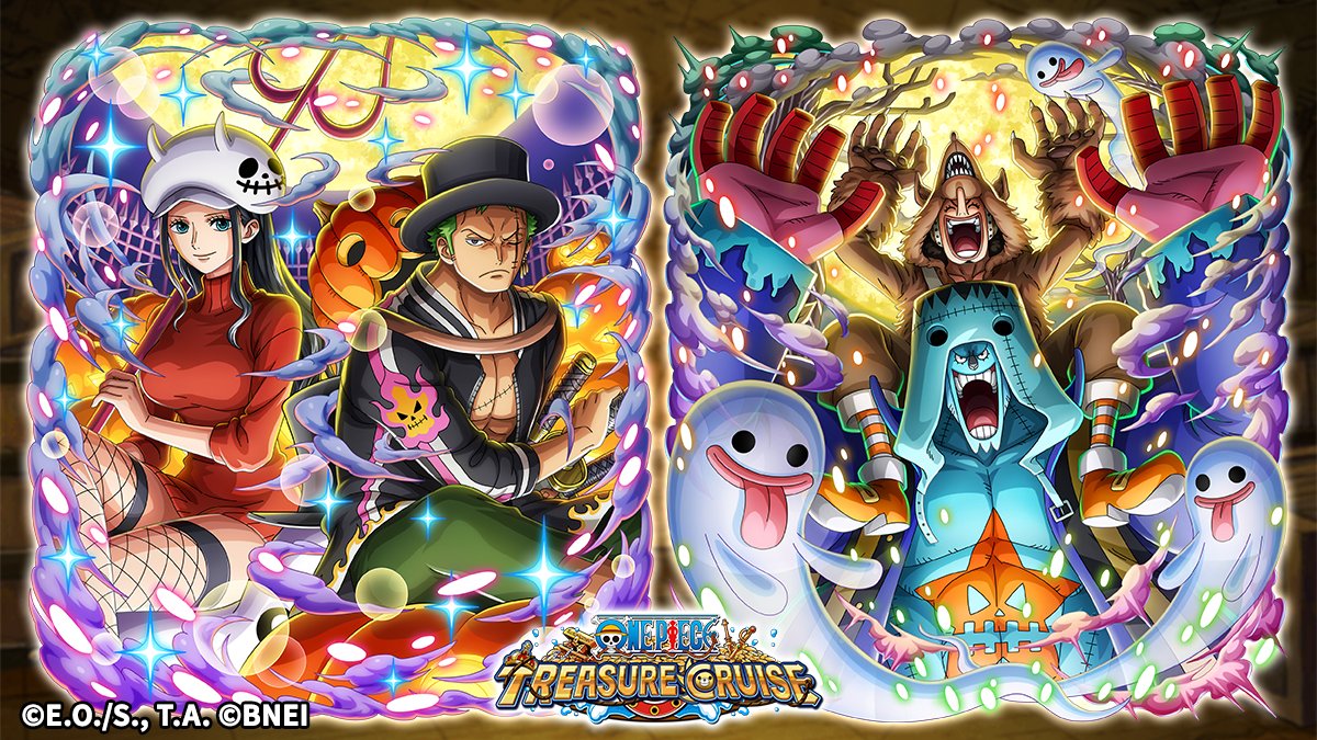 ONE_PIECE_TC's tweet photo. Halloween Sugo-Fest!🔥

Featuring Zoro &amp; Robin and Usopp &amp; Franky.

#ONEPIECE #OPTC https://t.co/9DlD57XEOI