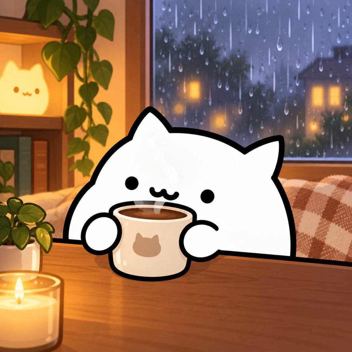 BongoCatOnGo's tweet photo. Bongo on a rainy day https://t.co/VSLyNnWaVY