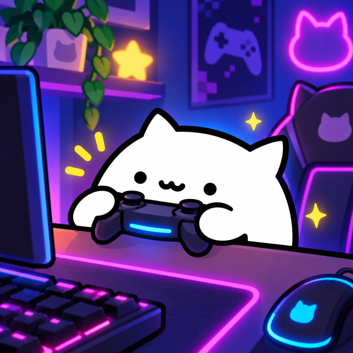 BongoCatOnGo's tweet photo. Bongo in gamer mode https://t.co/VHtKcO8xba
