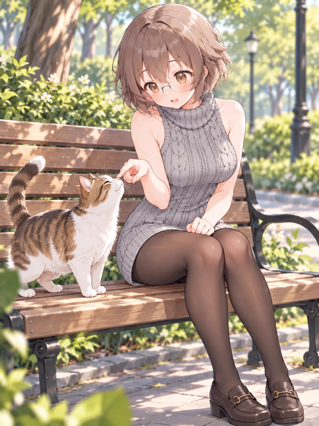 だーくさん в X: „こんにちはー😆 公園でねこちゃんとのひとときを