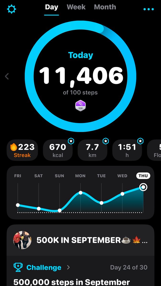 ratboyburner's tweet photo. yay I got 11.4k steps today , also very proud of me and bf for hitting a goal together :33 !!! very nice fall walk🍂 https://t.co/11ZMP8yLVY