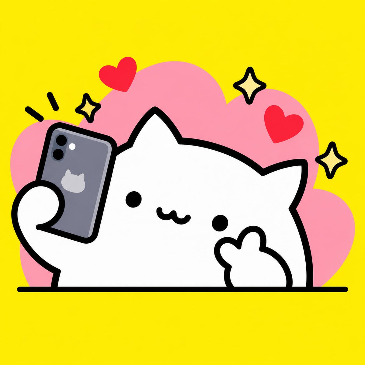 BongoCatOnGo's tweet photo. Bongo's selfie time https://t.co/i82HqSb9lP