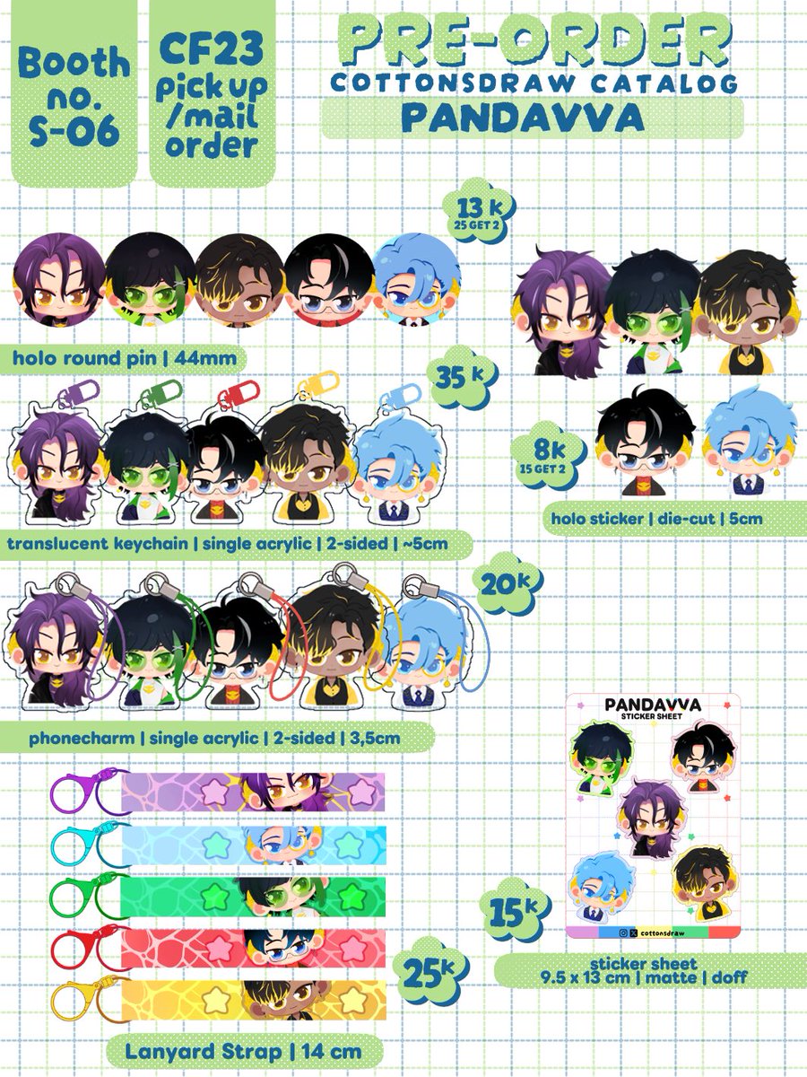 cottonsdraw's tweet photo. 💚&amp;🔁 appreciated.
Open PO Batch 2 &amp; GA for #CF23

📦 Pick up and Mail Order (local)
⭐️ Close 30 Sept 2026
📌 Booth no S-06, Nitto Ato, 2 Days
🪄 PANDAVVA, LADS, ORV, JJK

📝 https://t.co/mIp2nP1c5L

Giveaway detail below.

#comifuro23catalog #comifuro23 #CF23Catalogue https://t.co/Z2uxMLTmsx