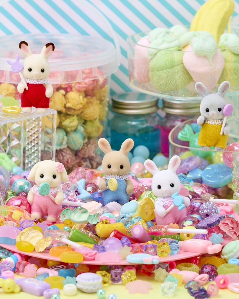 SylvanianJP's tweet photo. 今日は国際ウサギの日✨

シルバニアファミリーには、いろいろな種類のウサギファミリーがいます♪

みなさんは、どのウサギファミリーがお気に入りですか？

#シルバニアファミリー #シルバニア
#ウサギ #国際うさぎの日 #InternationalRabbitDay
#シルバニア赤ちゃん https://t.co/62HmOPkUf2