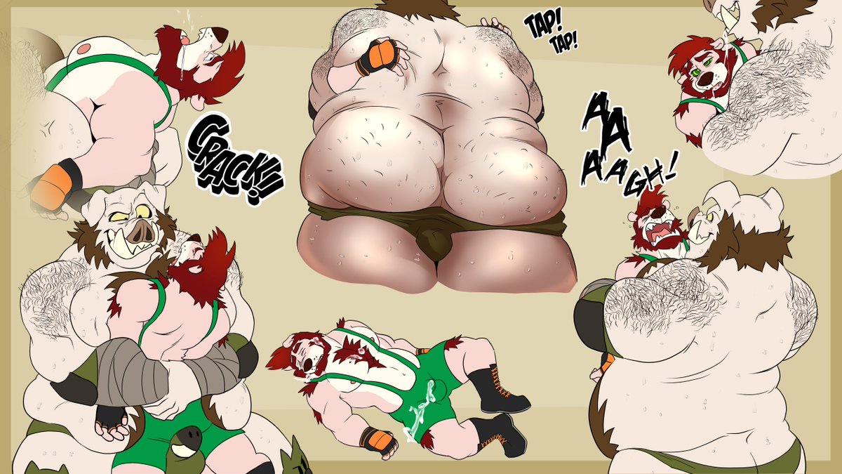 Whisp_JC's tweet photo. Comm for Wrestlingbeast over at FA! 🔥💕 https://t.co/TskaX7jt9N