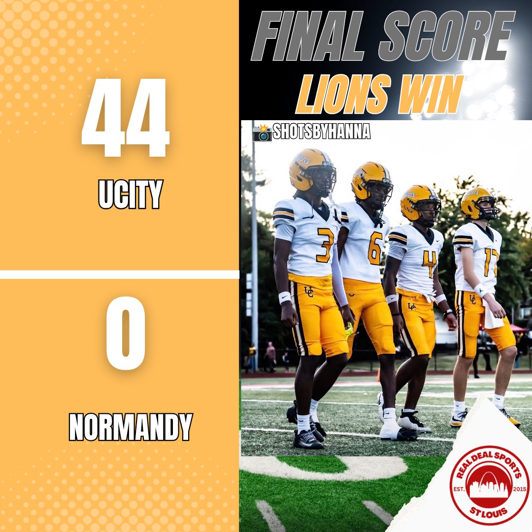 Realdeal_314's tweet photo. Final score @UCityAthletics 44 @VikingNationSTL 0 final @MoScoreboardGuy @pHalfacre_STL @overbey13 @earlaustinjr https://t.co/1k79leNMJk
