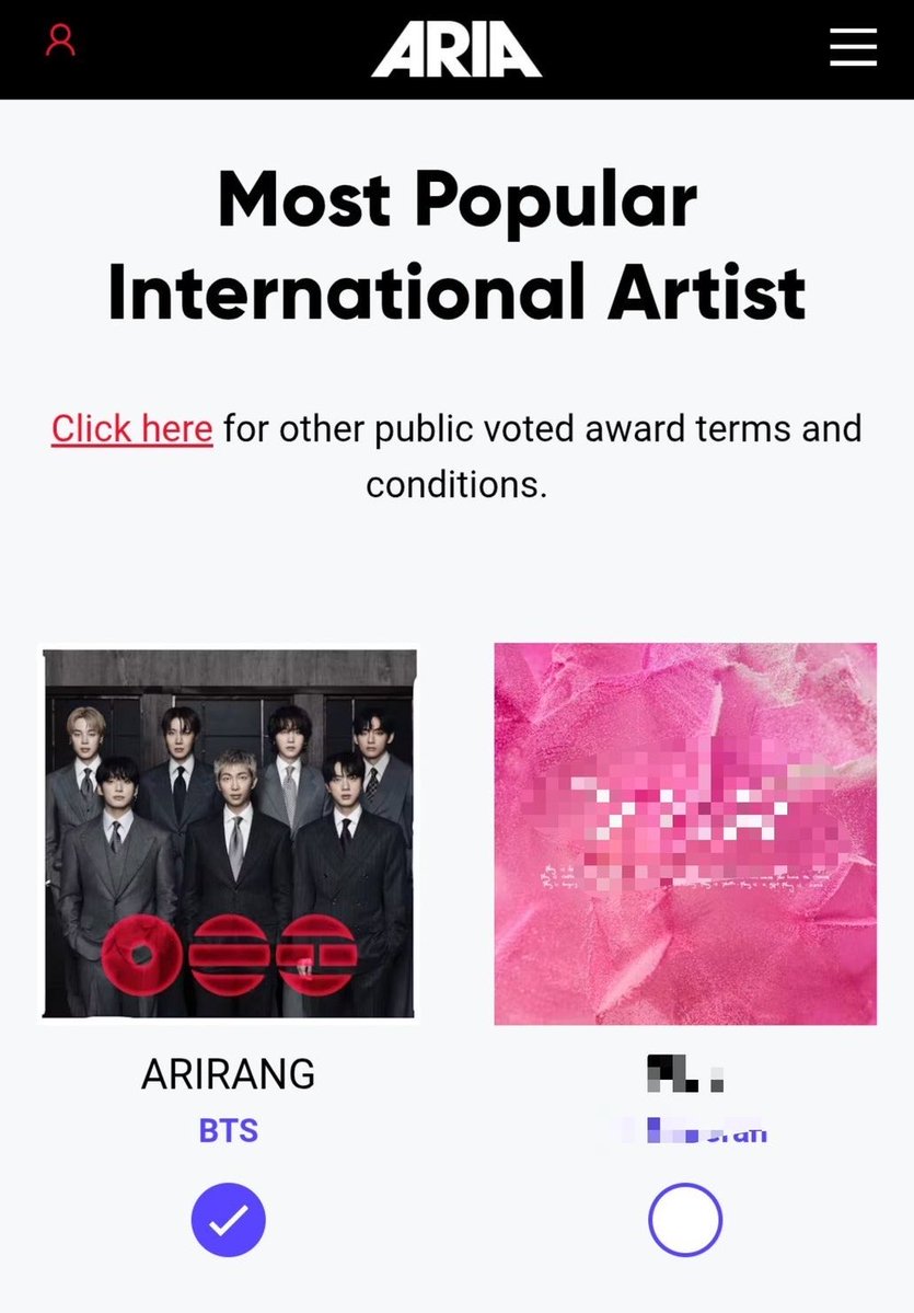 PanamaBts's tweet photo. [INFO] 24-09-2026

@BTS_twt ha sido nominado en la categoría “Artista Internacional Más Popular” en los ARIA Music Awards.

ARMYs internacionales solo pueden voyar por medio de X, utilizando el hashtag #️⃣ #ARIASBTS. Las votaciones cierran el 9 de noviembre a las 7:59 a.m.🇵🇦

Cómo hacer valer tu voto👇🏻
✔️ Tener la cuenta pública.
✔️ Un repost cuenta como voto. 
✔️ Votos ilimitados.

Cr Es. PanamaBTS