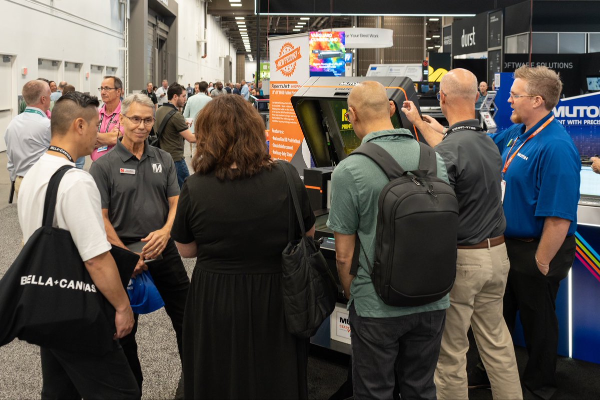 MutohAmerica's tweet photo. Level 2: Cleared! 🎮✅
 
Day 2 at PRINTING United 2026 brought even more live demos, great conversations, and plenty of excitement around the new XpertJet 661UF Pro. Swipe through for some of today's highlights.
 
Final round tomorrow! Don't miss your last chance to visit us at📍Booth #C1315.
 
#MUTOH #PRINTINGUnited #DigitalPrinting #LargeFormat
