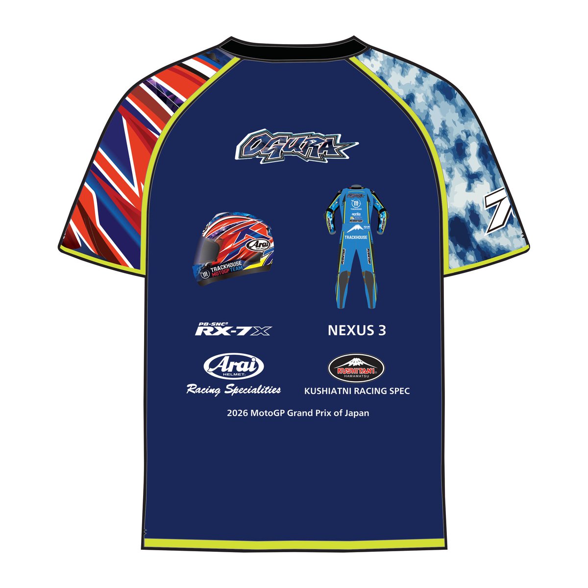 Kushitani's tweet photo. 🚨New in🚨日本GP先行販売！小椋藍選手応援グッズ💙

10/2〜4に開催されるMotoGP 日本グランプリのイベントスペースにクシタニも出展いたします😎

👉現地で先行販売する新アイテムはこちら
・クシタニ×トラックハウス×79Tシャツ
・クシタニ×アライスタンダードTシャツ

👉小椋藍選手応援グッズはこちらでチェック
https://t.co/ehSjErh6PX
