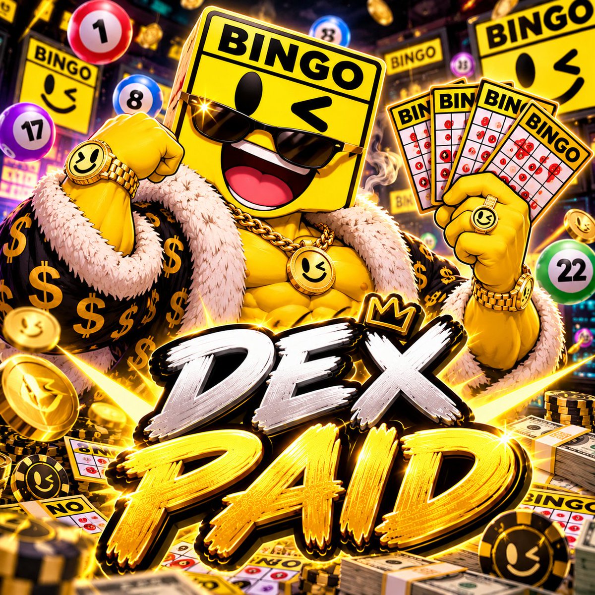 BINGO_LESGO's tweet photo. The DEX has now been paid.

We’re currently working on the UI update to display the SOL reward pool directly on the website, so everyone can track the pot and upcoming rewards in real time.

More updates soon. https://t.co/UpLfM8RN2R