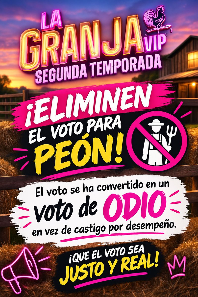 Johana623's tweet photo. Hagamos esto VIRAL
Ya basta del abuso emocional a un participante a causa de un reality anterior. YA BASTA! Y aplica a todo granjero. #lagranjavipmx @lagranjavipmx https://t.co/6HJsx99EFY